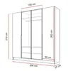 Viertüriger Schrank ATRIUM mit Glasfront mit LED Produktbild-Vorschau 6