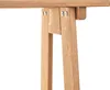 Drewniana ławka parkowa KADAX bez oparcia 119 cm, solidna Podgląd zdjęcia produktu 9
