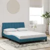 vidaXL Bettgestell ohne Matratze "Hanko" Blau 120x200 cm Produktbild-Vorschau 2