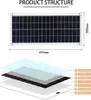 Solarmodul, 30-W-Außen-Solarmodul, wasserdicht, Produktbild-Vorschau 2