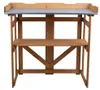 Table de jardinage, pliable, en pin, marron, H 94 cm Voir les images du produit 5