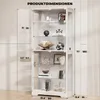 BROTTAR Glasvitrine – 6 Ebenen, verstellbare Glasböden, Produktbild-Vorschau 2