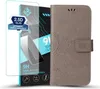 A phone case and screen protector are displayed against a white background. Produktbild-Vorschau