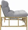 vidaXL Outdoor-Sitzplätze mit Kissen Hellgrau 110 x 74,5 x Produktbild-Vorschau 6