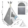 Nukido NK-406 Dětské teepee - šedé Náhled obrázku produktu 6
