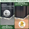Metalowa szopa narzędziowa COSTWAY 246x193x180cm, 7,5 ㎡ Podgląd zdjęcia produktu 5