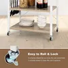 Carrello con ripiani regolabili, carrello portaoggetti a 3 Anteprima dell’immagine prodotto 5