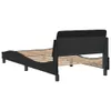Bettgestell mit Kopfteil Schwarz 100x200 cm Samt - Produktbild-Vorschau 6