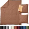 EllaTex Renforcé Bettwäsche 200x200 + 2x 80x80 cm Baumwolle Produktbild-Vorschau 1