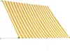 zatahovací markýza vidaXL 200×150 cm žlutá a bílá Náhled obrázku produktu 4
