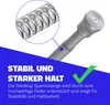 Klemmstange Silber 80-125cm ausziehbar, Ø16/19mm, Produktbild-Vorschau 6