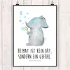 Mr. & Mrs. Panda Bild Elefant Seifenblasen DIN A5 - Weiß - Produktbild-Vorschau 2