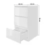 Kommode 40cm AVEN Sonoma-Eiche, 3 Schubladen, Sideboard, Produktbild-Vorschau 5