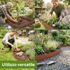 Set di bordure per prato in acciaio Corten AREBOS da 15 m – Anteprima dell’immagine prodotto 9