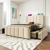 okwish Polsterbett Einzelbett 90 x 200 cm mit gepolstertes Produktbild-Vorschau 7