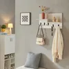 Portemanteau mural 'Botaruvn' avec 2 étagères 5 crochets Voir les images du produit 1