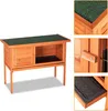 FCH Hasenstall aus Holz, Kaninchenstall mit aufklappbarem Produktbild-Vorschau 5