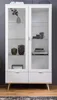 Vitrine Glasschrank Oslo | Skandinavisch | weiß / Sonoma Produktbild-Vorschau 24