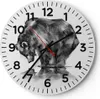 Wanduhr - Rund - Glasuhr - Bär Tier - 30x30cm - Produktbild-Vorschau 1