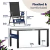 CASARIA® Set Tavolo e Sedie da Giardino Bern 6 +1 Alluminio Anteprima dell’immagine prodotto 7