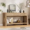 Konsolentisch 140cm×29.5cm×82.5cm, Beistelltisch Sofatisch Produktbild-Vorschau 1