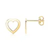Herz Ohrstecker für Damen aus 585er Gold von Unique Produktbild-Vorschau 3