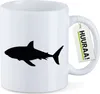 Huuraa Kaffeetasse Hai Silhouette 330ml Weiß Keramik Produktbild-Vorschau 1