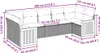 vidaXL 7-tlg. Garten-Sofagarnitur mit Kissen Grau Poly Produktbild-Vorschau 3