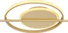 Globo Lighting Deckenleuchte Metall goldfarben, LED Produktbild-Vorschau 2