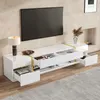 Merax Luxus-TV-Schrank mit Goldkanten, TV-Lowboard mit 4 Produktbild-Vorschau 2