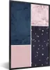 MuchoWow® Gerahmtes Poster Marmor - Sterne - Collage 60x90 Produktbild-Vorschau 1