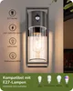 EDISHINE Wandlampe Innen/Außen mit Bewegungsmelder, Moderne Produktbild-Vorschau 2