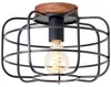 Brilliant Lampe Gwen plafonnier 30cm bois antique/noir Voir les images du produit 1
