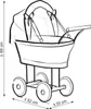 Wiklinvagn MY SWEET BABY mit pfirsichfarbenem Bettzeug aus Produktbild-Vorschau 2