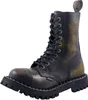 A single black and brown steel-toed boot with laces and a thick sole, shown against a white background. Produktbild-Vorschau