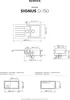 Technical drawing and dimensions of a kitchen sink. Náhľad obrázku produktu