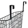 Metall Hängekorb schwarz für Schranktüren - 39 x 25 cm - Produktbild-Vorschau 3