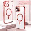 Custodia magnetica trasparente per iPhone 14, compatibile Anteprima dell’immagine prodotto 2