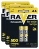 Nabíjecí baterie do solárních lamp RAVER SOLAR AA (HR6) 600 mAh, 6 ks Náhled obrázku produktu