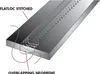 Diagram showing a flatlock stitched seam on overlapping neoprene. Produktbild-Vorschau