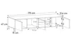 AX LIVING Benvie TV Lowboard schwarz 175 cm Sideboard Produktbild-Vorschau 10