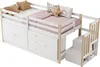 Sweiko Lit surélevé pour enfants, lit d'enfant, lit simple, Voir les images du produit 7