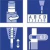 Four instructional diagrams showing how to use a mechanical pencil. Náhled obrázku produktu