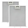 Two rectangular metal mesh filters for a range hood, shown against a white background. Produktbild-Vorschau
