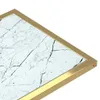 vidaXL Stolik pod komputer biały marmur 50x35x65 cm szkło Podgląd zdjęcia produktu 5