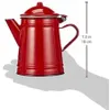 Caffettiera smaltata 1l - rosso Anteprima dell’immagine prodotto 2