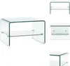 vidaXL Stolik kawowy przezroczysty 50×45×33 cm szkło Podgląd zdjęcia produktu 1