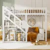 INONEFT Etagenbett 140x200cm, Kinderbett mit Treppe mit Produktbild-Vorschau 2