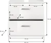 Xonox.home Waschtischunterschrank mit 2 Schubkästen Ice Produktbild-Vorschau 3