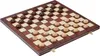 A checkers board game with pieces set up on the board. Voir les images du produit